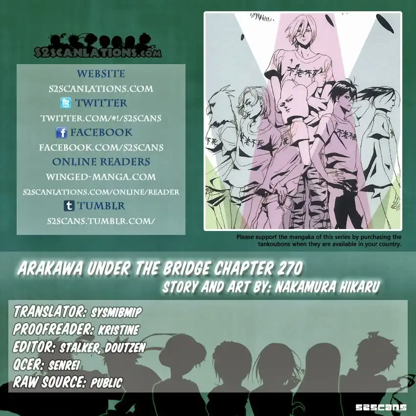 Arakawa Under the Bridge Chapter 270