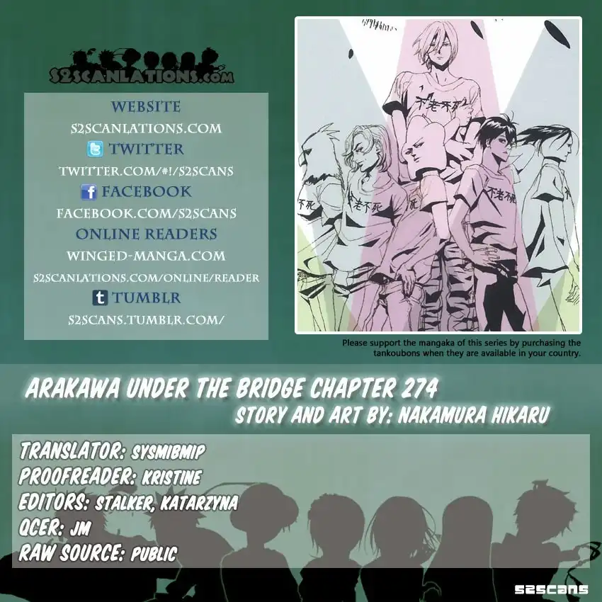 Arakawa Under the Bridge Chapter 274