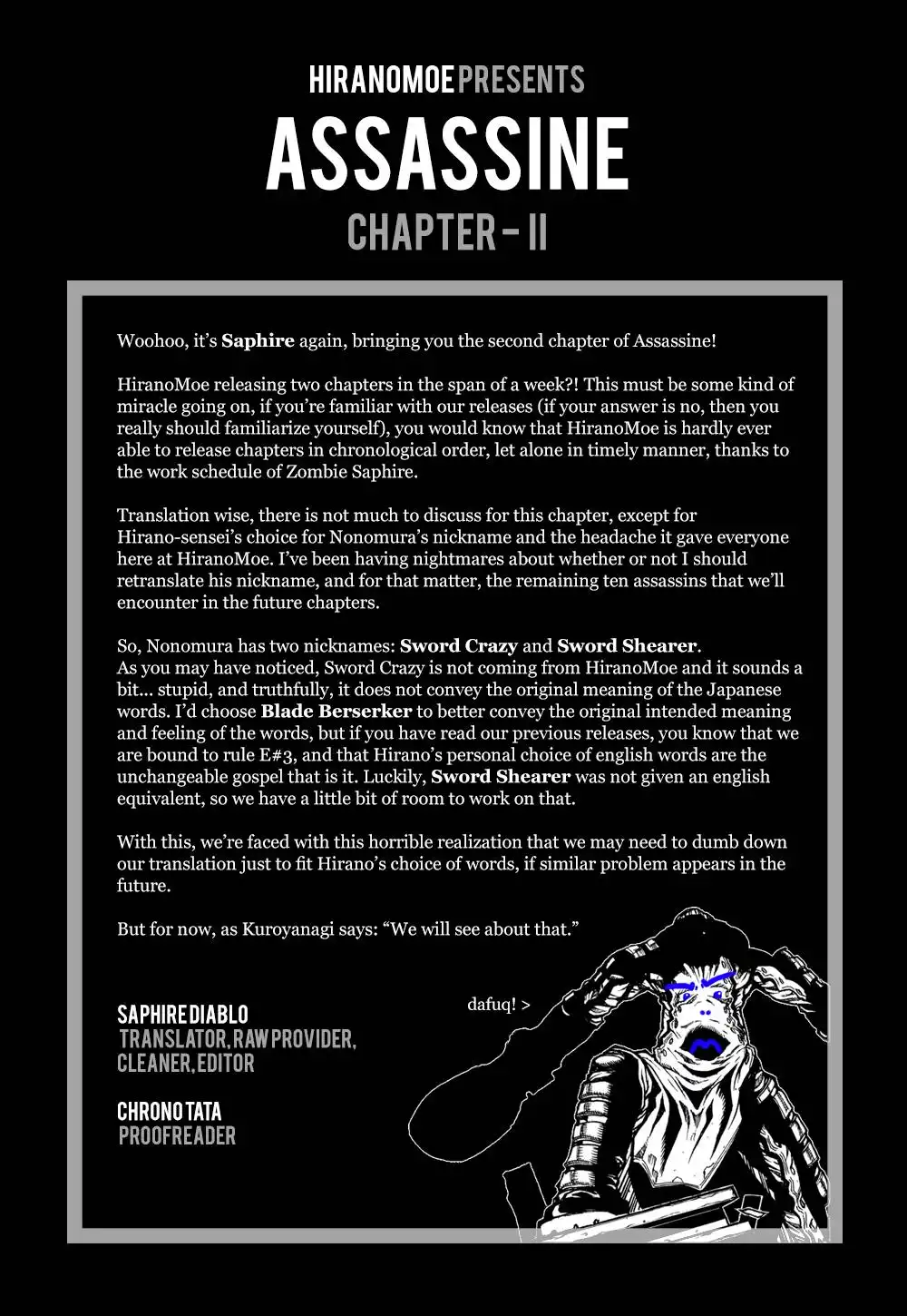 Assassine Chapter 2