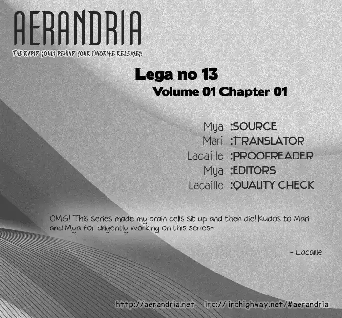 Lega no 13 Chapter 1