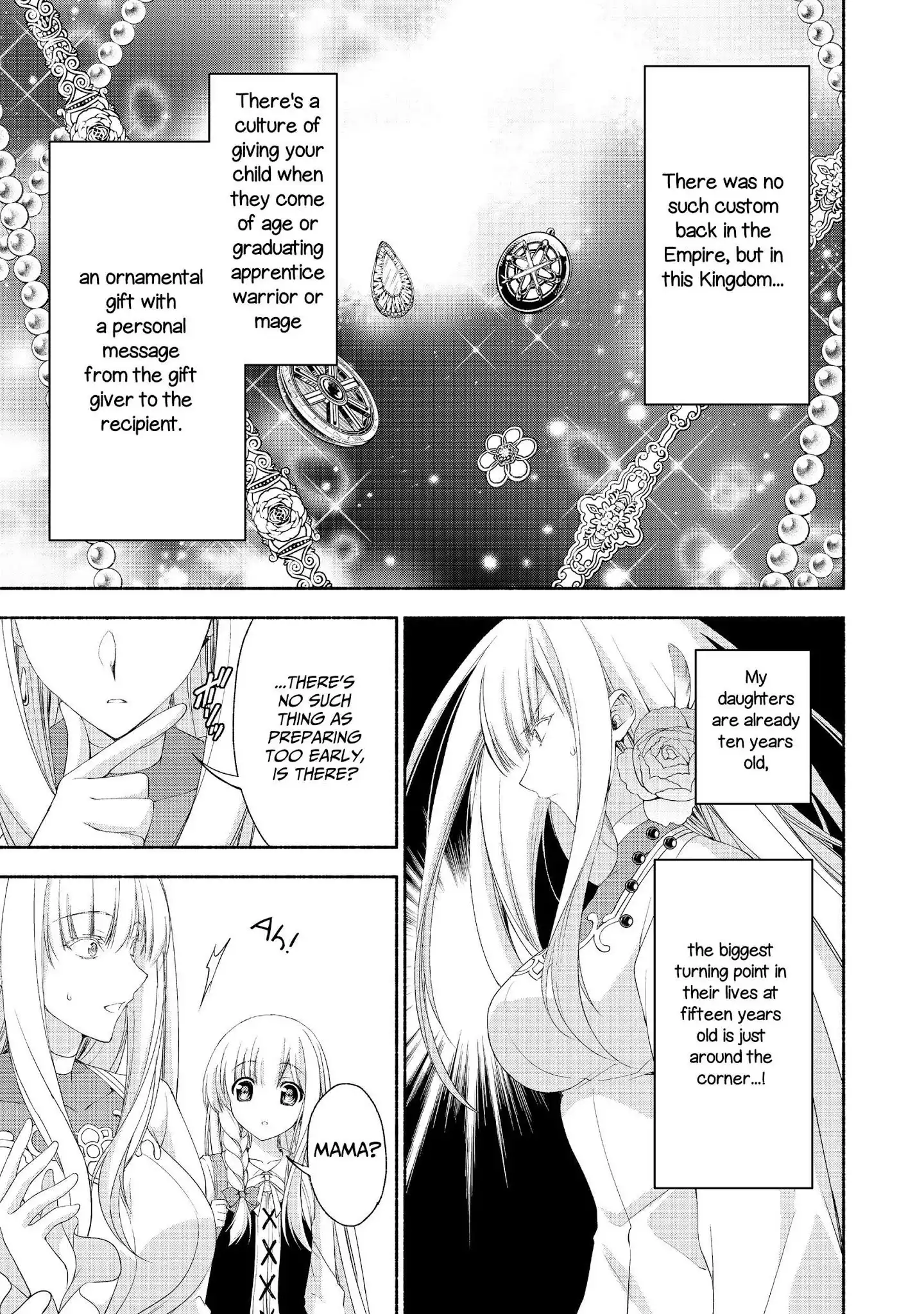 Moto Kizoku Reijou de Mikon no Haha Desuga, Musumetachi ga Kawaii Sugite Boukenshagyo mo Ku ni Narimasen Chapter 4