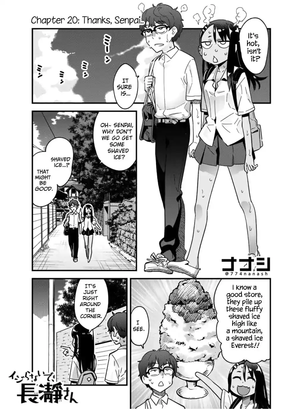 Please don't bully me, Nagatoro Chapter 20